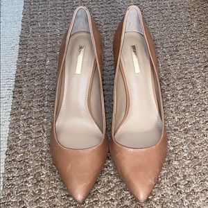 BCBG tan heels